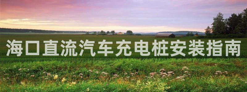 威廉希尔 1.80 4.00 3.40：海口直流汽车充电桩安装指南